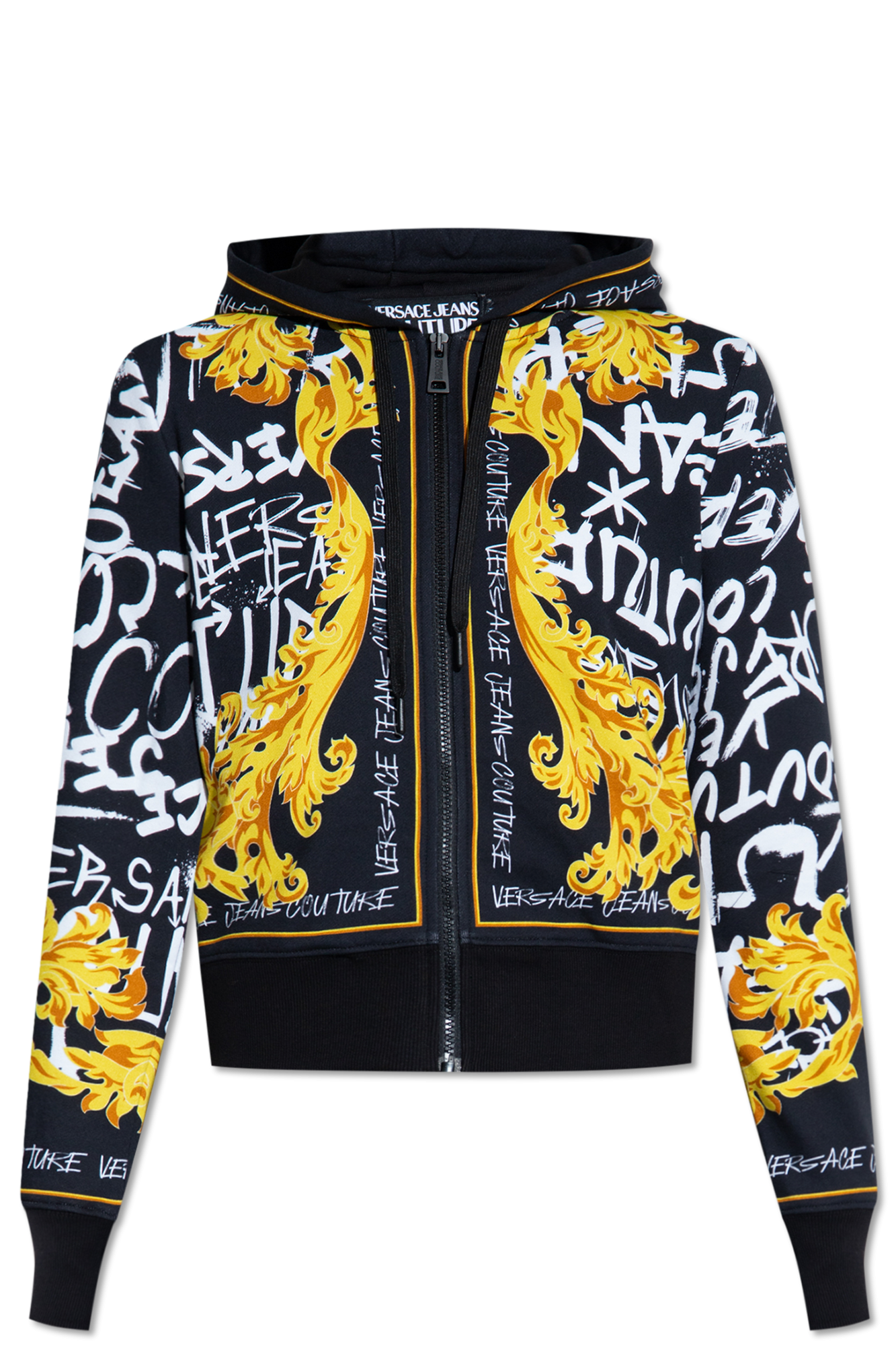 Versace zip discount up hoodie